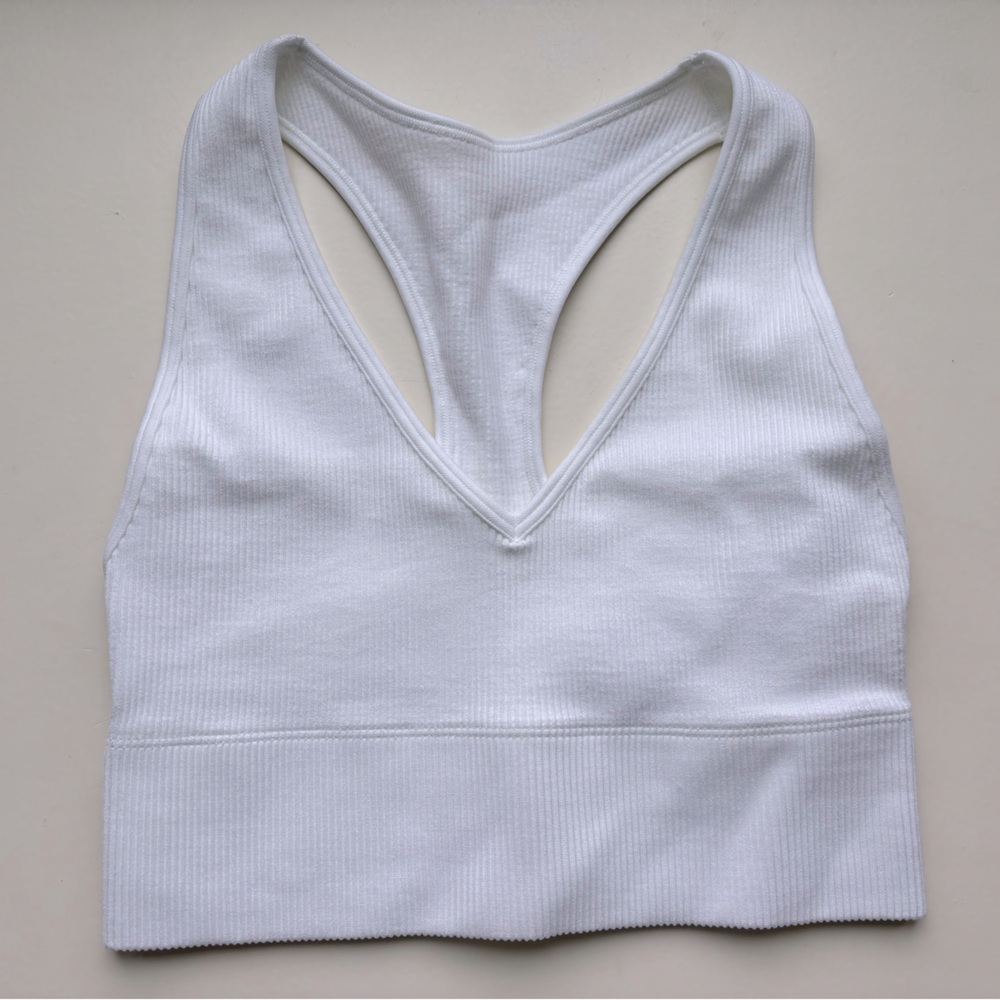 Seamless V Neck Crop Top